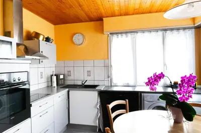 Cuisine ou kitchenette dans l'établissement Gîte d’Anna