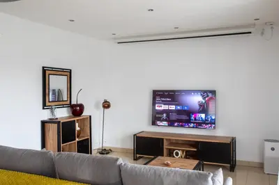 Télévision ou salle de divertissement dans l'établissement ESPLANADE HOME Private SPA Jacuzzi Sauna Parking, Colmar