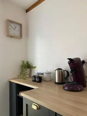 Cuisine ou kitchenette dans l'établissement Gîte Magnolia Châtenois ALSACE