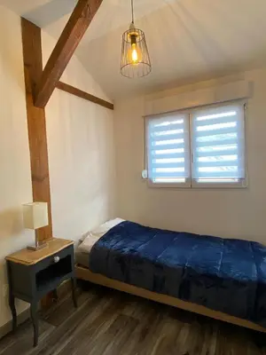 Un ou plusieurs lits dans un hébergement de l'établissement Gîte Magnolia Châtenois ALSACE