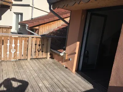 Balcon ou terrasse dans l'établissement LE REFUGE DU VIEUX MOULIN