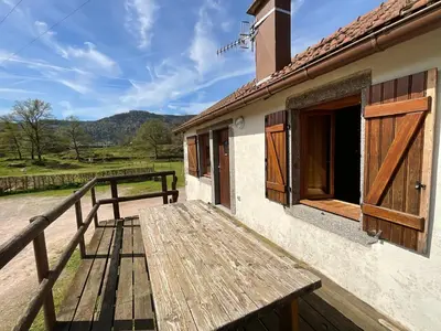 Paysage naturel près de le chalet