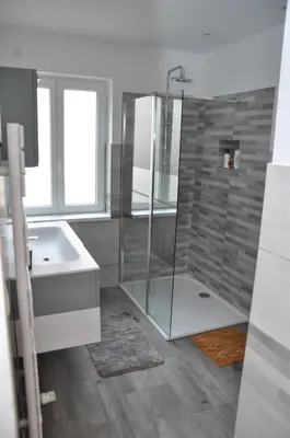 Salle de bains dans l'établissement La Villa Vauban
