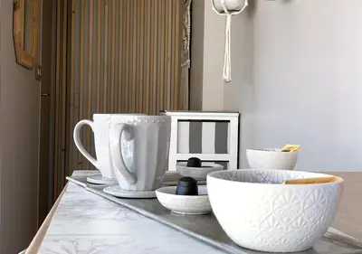 Plateau bouilloire dans l'établissement Studio 