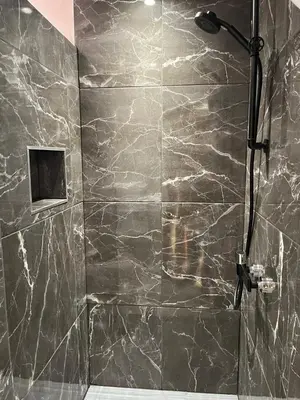 Salle de bains dans l'établissement Trois-Épis, vue magnifique