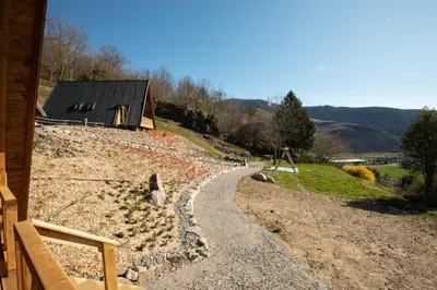 Paysage naturel près de le chalet