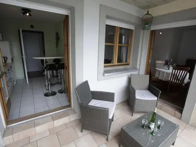 Coin salon dans l'établissement Vue sur vignes