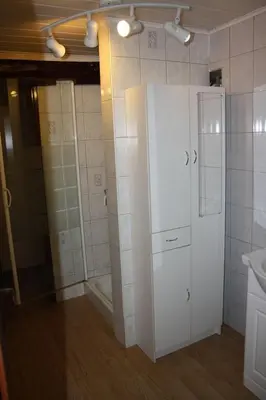 Salle de bains dans l'établissement Gite Lammer