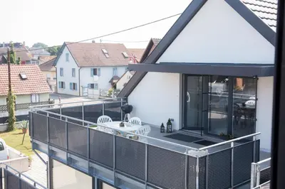 Balcon ou terrasse dans l'établissement Gite Jehl GO10