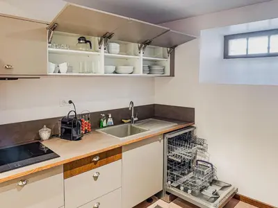Cuisine ou kitchenette dans l'établissement Au Nid de Cigogne
