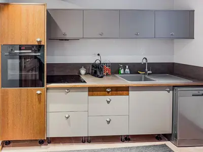 Cuisine ou kitchenette dans l'établissement Au Nid de Cigogne
