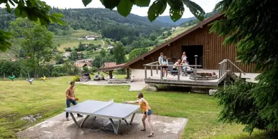 Paysage naturel près de le chalet