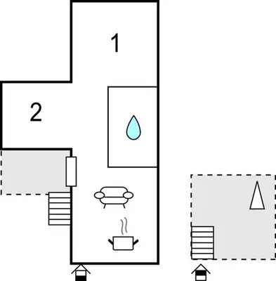 Plan de l'établissement Lovely Home In Labaroche With Sauna