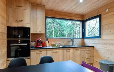 Cuisine ou kitchenette dans l'établissement Lovely Home In Labaroche With Sauna