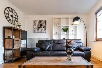 Coin salon dans l'établissement Gîte chez Patou