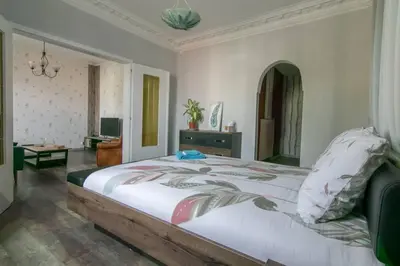 Un ou plusieurs lits dans un hébergement de l'établissement auberge du tempo