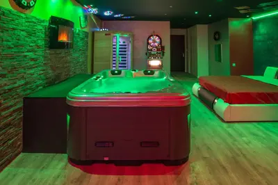 Billard dans l'établissement American spa motel