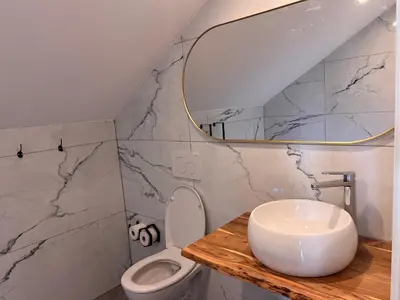 Salle de bains dans l'établissement Brabant - Vue Panoramique La Bresse/Gerardmer