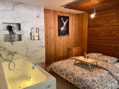 Un ou plusieurs lits dans un hébergement de l'établissement Hohneck - Studio de Montagne La Bresse / Gerardmer