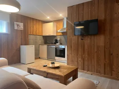 Cuisine ou kitchenette dans l'établissement Hohneck - Studio de Montagne La Bresse / Gerardmer