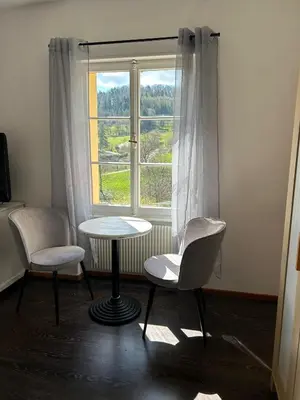 Coin salon dans l'établissement Chambres d'Hôtes Le Felseneck