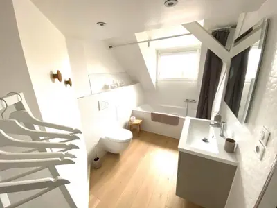 Salle de bains dans l'établissement LA CLE DES TOITS