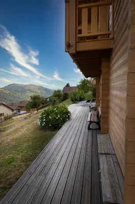 Paysage naturel près de le chalet