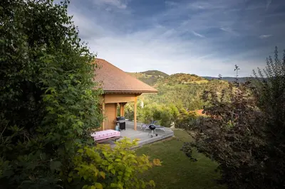 Paysage naturel près de le chalet