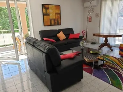 Coin salon dans l'établissement Appartement FOCH à COLMAR