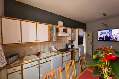 Cuisine ou kitchenette dans l'établissement la lauch