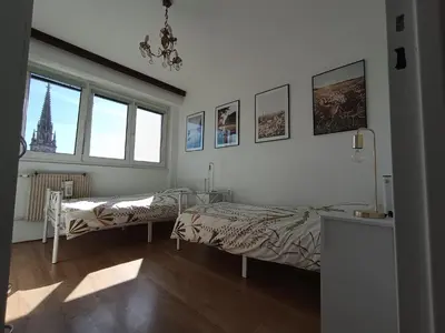 Un ou plusieurs lits dans un hébergement de l'établissement Appartement centre ville Mulhouse