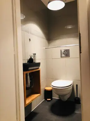 Salle de bains dans l'établissement Aux Colombages Turckheim - 10 min Colmar