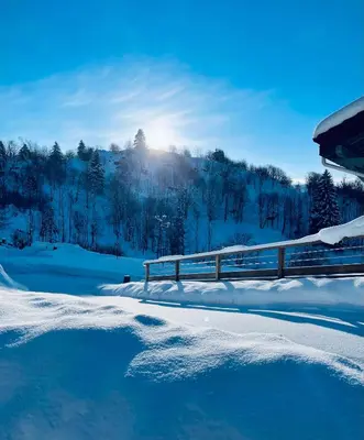 L'établissement Le cocon d’Emma en hiver