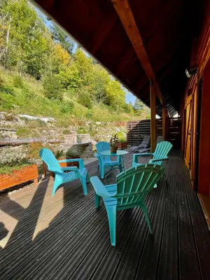 Balcon ou terrasse dans l'établissement Chalet Des Feignes