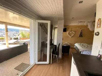 Cuisine ou kitchenette dans l'établissement AU NID COSY D'ISA A GERARDMER VOSGES - Spas privatifs