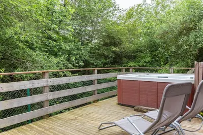 Balcon ou terrasse dans l'établissement Gîte exceptionnel a Soultzbach les bains