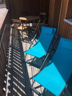 Balcon ou terrasse dans l'établissement Vue Panoramique - 800m pistes Hohneck - Wifi - classé 3 étoiles