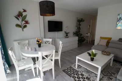 Télévision ou salle de divertissement dans l'établissement COLMAR SWEET HOME