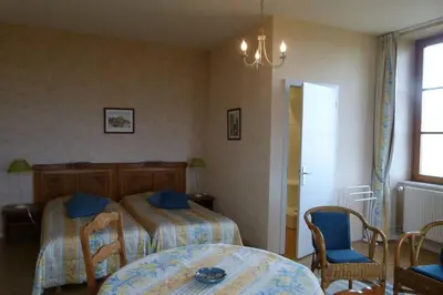 Un ou plusieurs lits dans un hébergement de l'établissement Domaine du Bouxhof