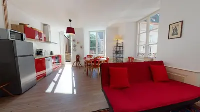Cuisine ou kitchenette dans l'établissement Chez Gasti