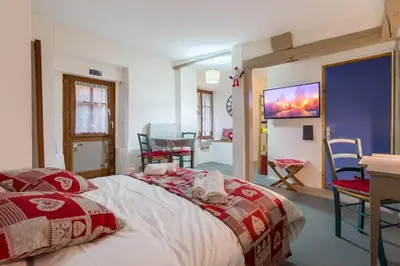 Un ou plusieurs lits dans un hébergement de l'établissement Travel Homes -The Cigogne, quiet & heart of Colmar