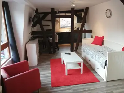 Un ou plusieurs lits dans un hébergement de l'établissement Magnifique gîte plein centre de Sélestat