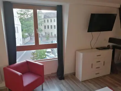 Télévision ou salle de divertissement dans l'établissement Magnifique gîte plein centre de Sélestat