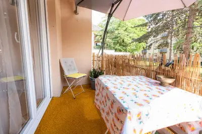 Balcon ou terrasse dans l'établissement Appartement des Sorcieres - Witches Apartment