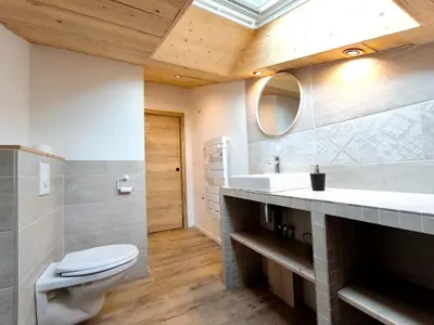Salle de bains dans l'établissement Cocon de caractère au cœur des vignes Alsaciennes