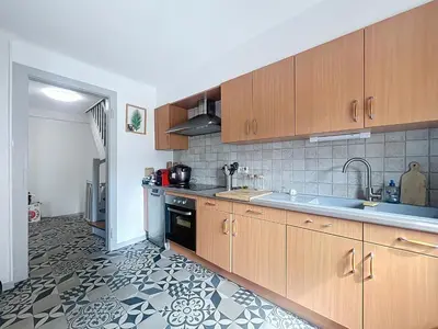Cuisine ou kitchenette dans l'établissement Gite des abeilles 4p 80m2