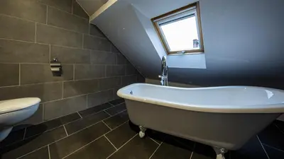 Salle de bains dans l'établissement Domaine de l'Atelier