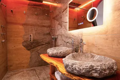 Salle de bains dans l'établissement Les biquettes Amoureuses