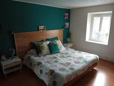 Un ou plusieurs lits dans un hébergement de l'établissement LE JR 70 Relais Motards
