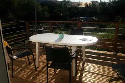 Balcon ou terrasse dans l'établissement Maison indépend. 6 personnes à 10 mn de Gérardmer